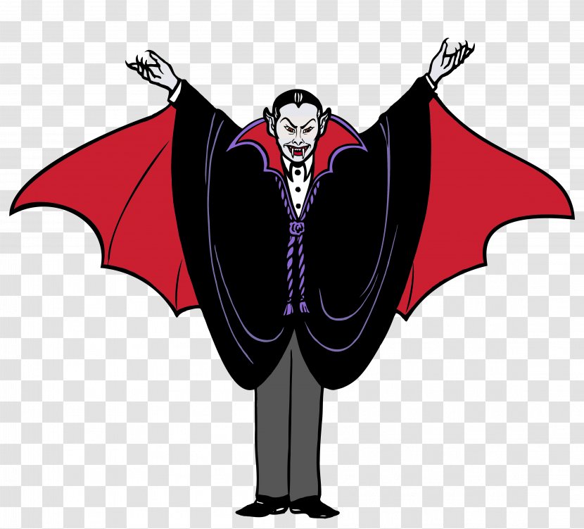 Count Dracula Vampire Halloween Clip Art - Wing - Clipart Transparent PNG
