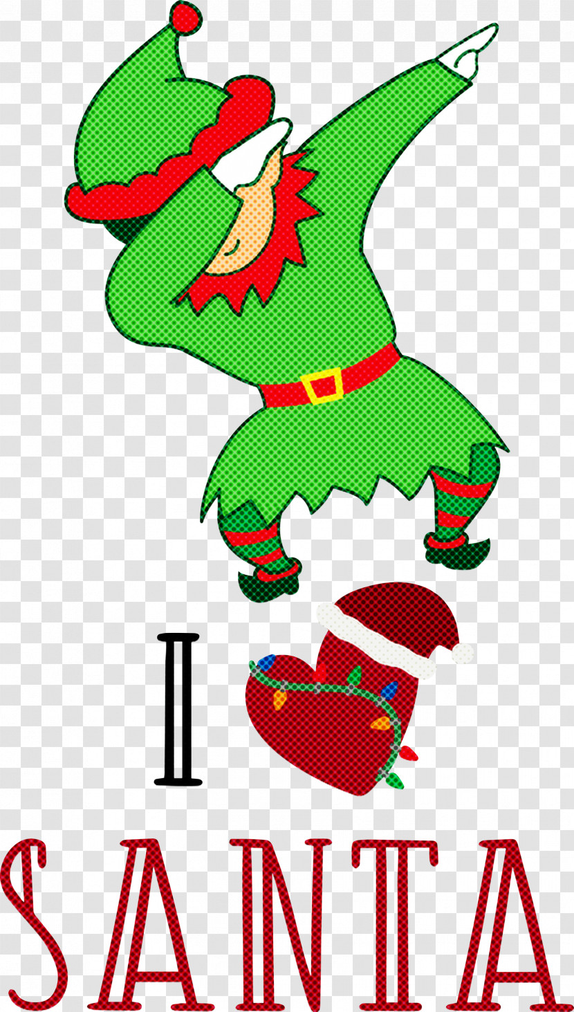 I Love Santa Santa Christmas Transparent PNG