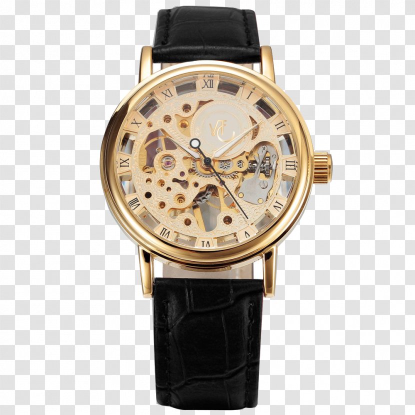 Mechanical Watch Skeleton Automatic Strap Transparent PNG