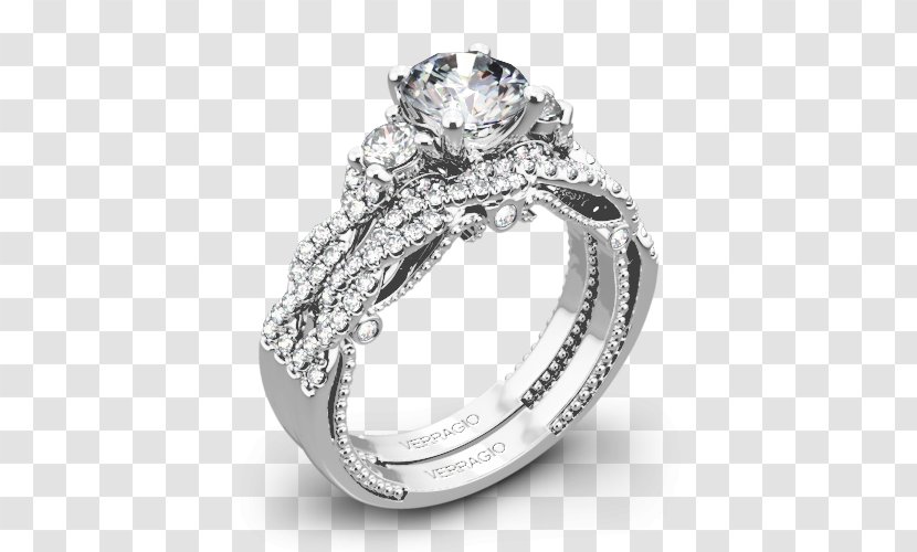 Wedding Ring Engagement Brilliant Diamond Cut - Gemstone - 3 Stone Bridal Sets Transparent PNG