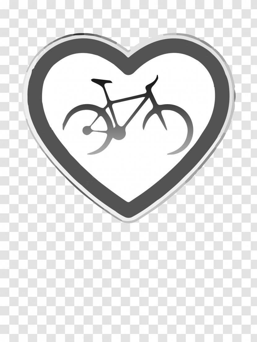 Heart Tandem Bicycle Mode Of Transport - Watercolor Transparent PNG