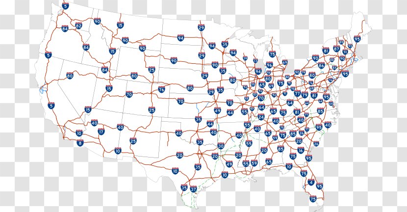 United States US Numbered Highways Interstate Highway System Road - Heart Transparent PNG