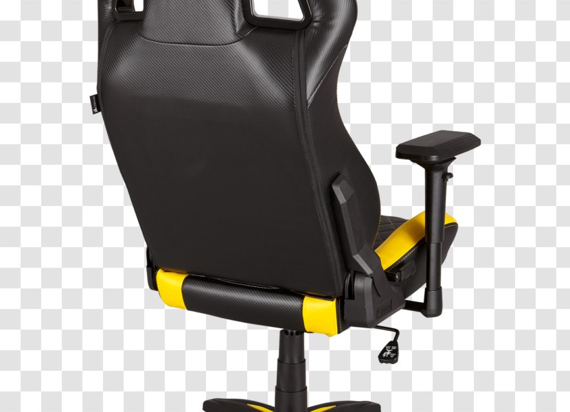 Gaming Chair Corsair Components Video Game Racing - Yellow Transparent PNG