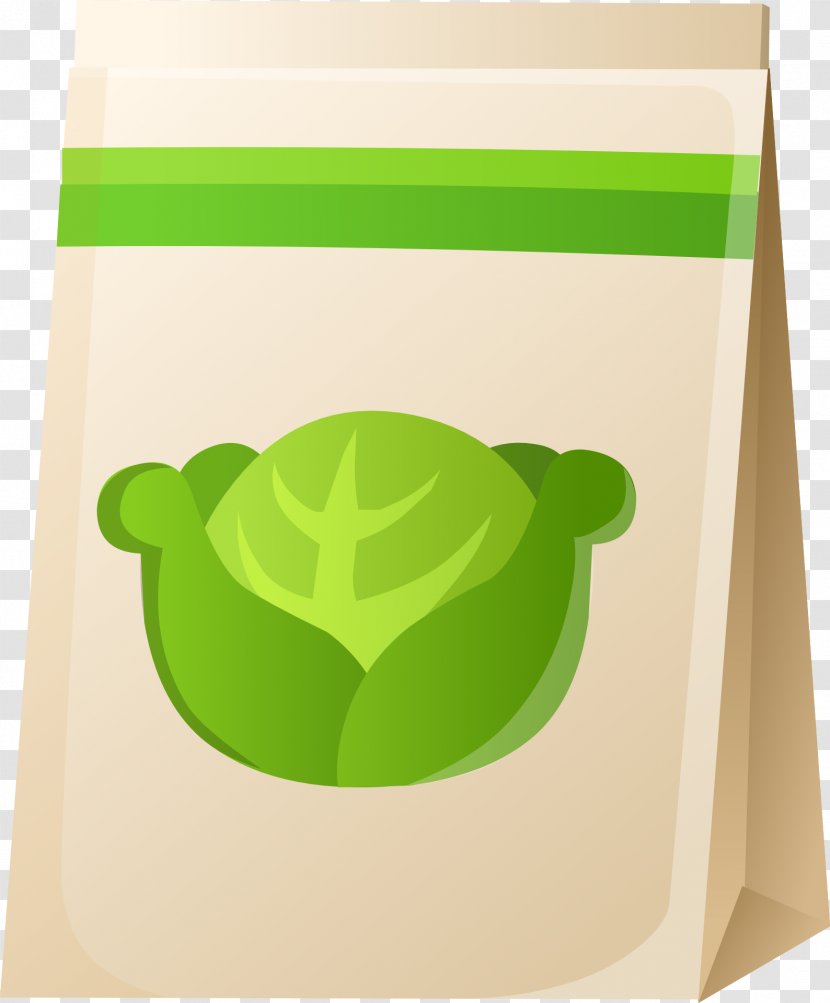 Organic Food Seed Plastic Bag - Vegetable - Cabbage Transparent PNG