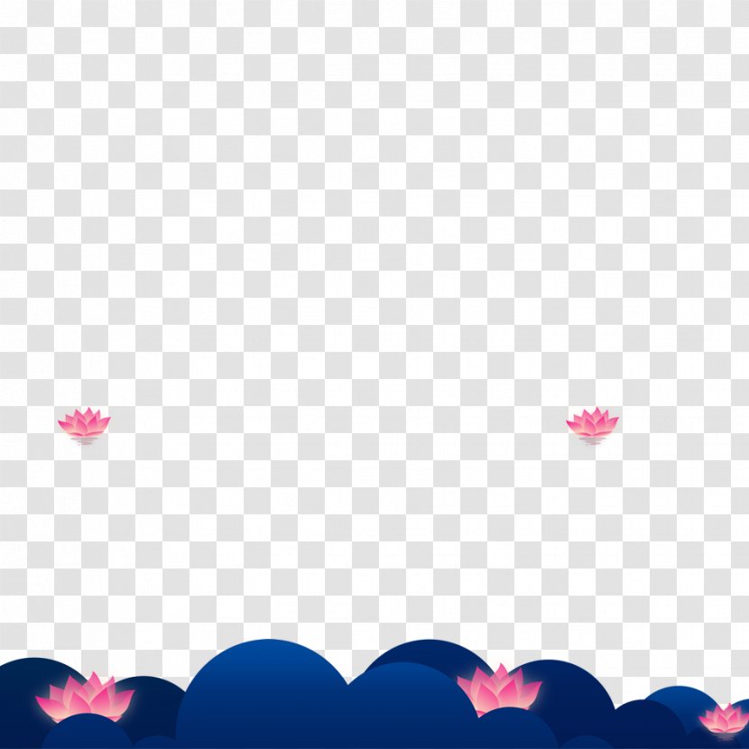 Petal Sky Love Wallpaper - Cartoon Lotus Material Transparent PNG