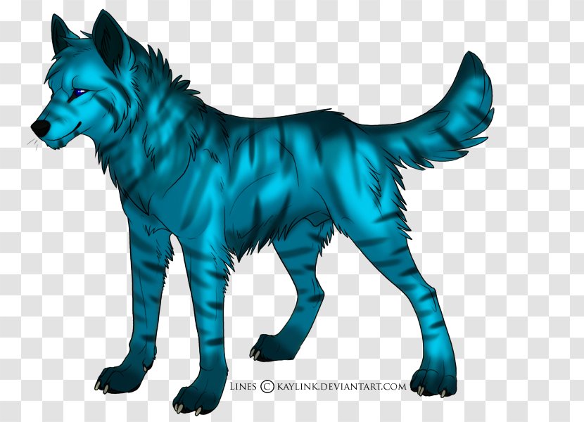 Dog Drawing Black Wolf Blue - Tail - BLUE WOLF Transparent PNG