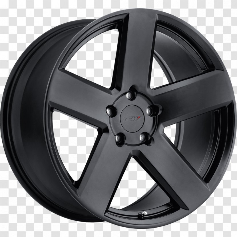 Car TSW Wheels BRISTOL Matte Black Tire Custom Wheel Transparent PNG