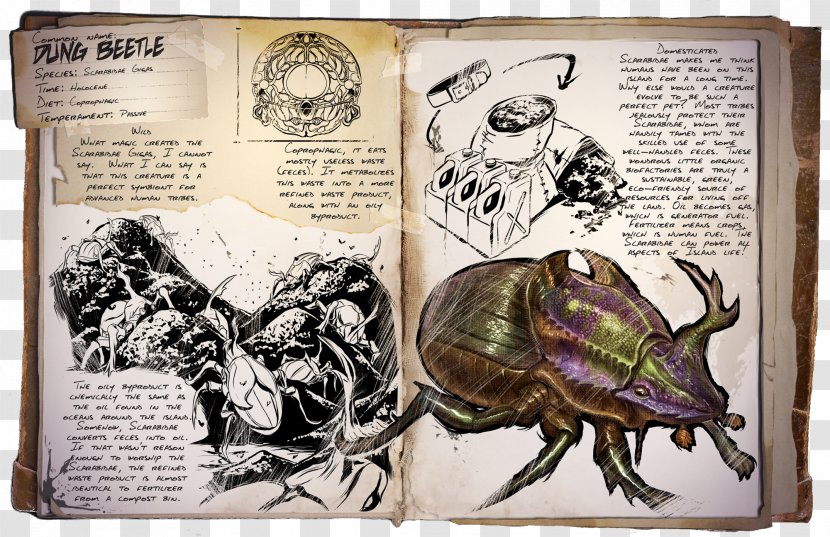 ARK: Survival Evolved Dung Beetle Feces Gallimimus - Video Game Transparent PNG