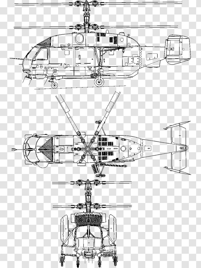Ka-32 Helicopter Rotor Ka-27 Kamov - Mil Mi8 - Robbinson Transparent PNG