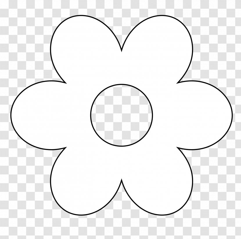White Circle Area Clip Art - Symbol - Large Floral Cliparts Transparent PNG