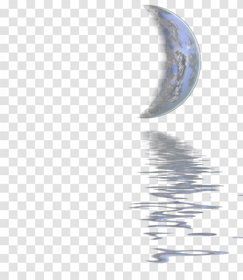 Water Crescent Reflection - Microsoft Azure - Blue Transparent PNG