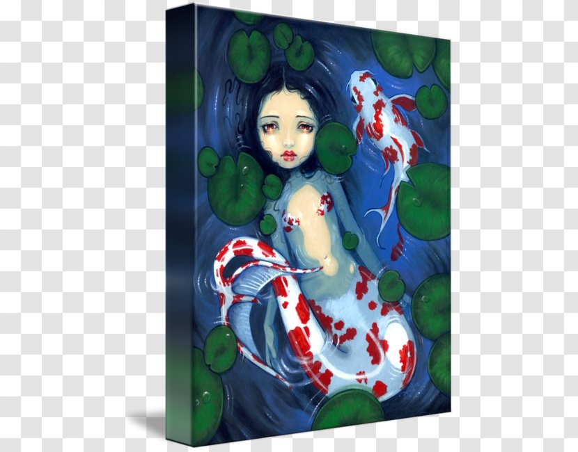 Strangeling: The Art Of Jasmine Becket-Griffith Painting Mermaid Fairy - Fish Pond Transparent PNG
