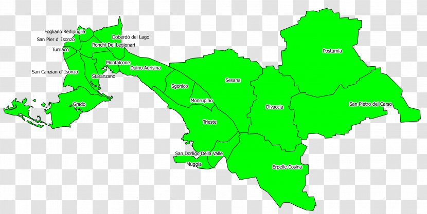 Province Of Trieste Provinces Italy Regions Wikipedia - City Transparent PNG