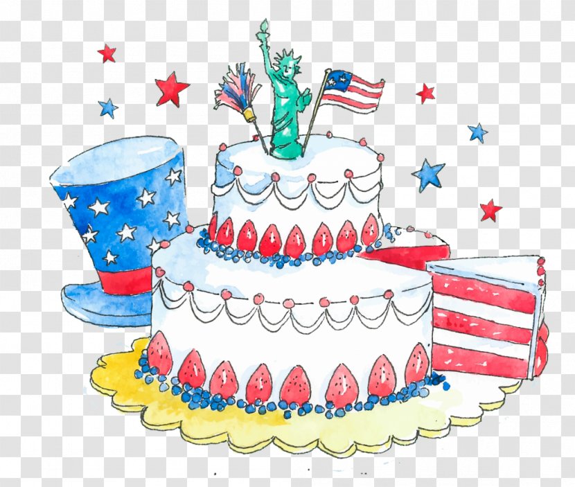 Clip Art Independence Day United States Declaration Of Image - Cake Decorating Transparent PNG