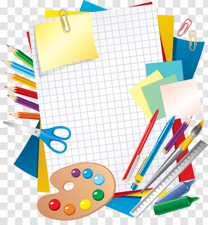 Paper School Education Learning - Material - Stationary Transparent PNG