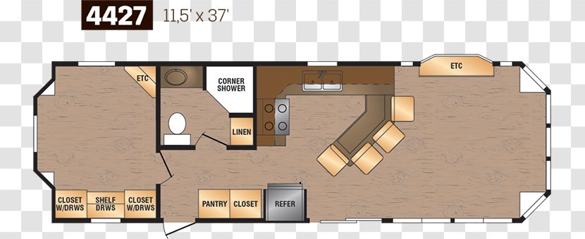 Park Model Floor Plan House Campervans Cottage Transparent PNG