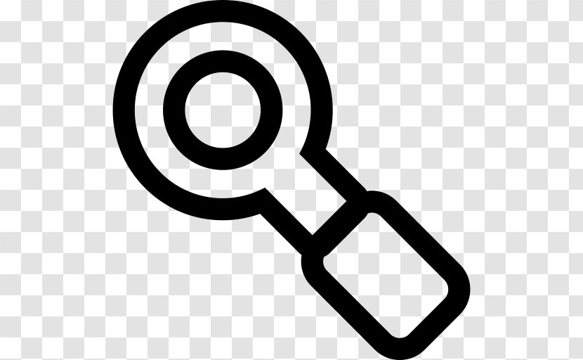 Magnifying Glass - Area - Black And White Transparent PNG