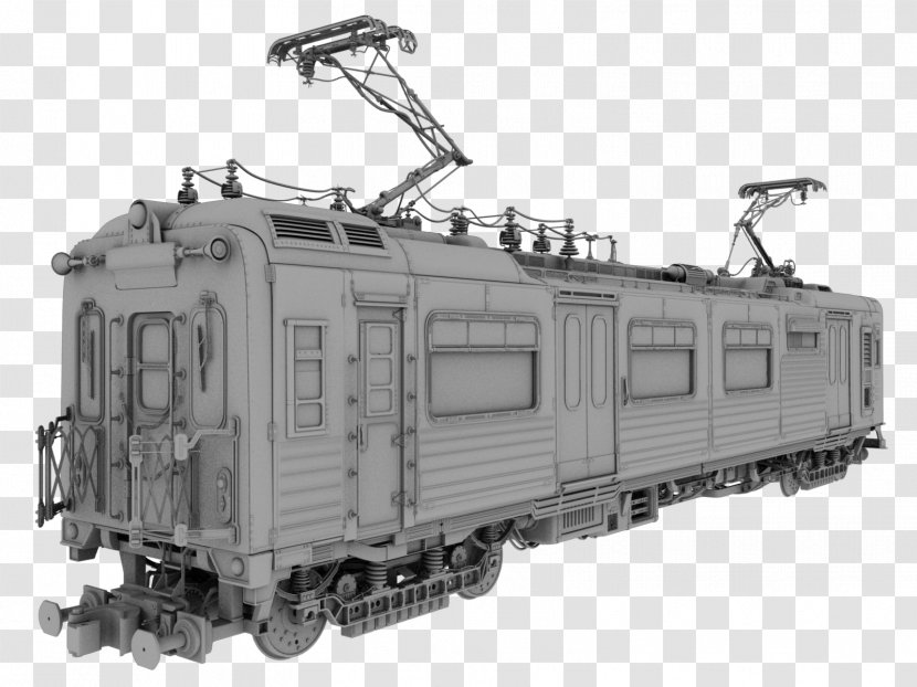Train Rapid Transit Passenger Car Rail Transport Locomotive - Track Transparent PNG
