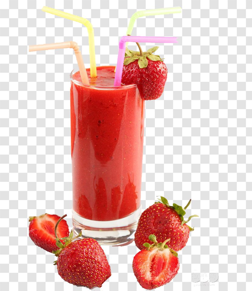 Sugarcane Juice Strawberry Smoothie Orange - Batida Transparent PNG