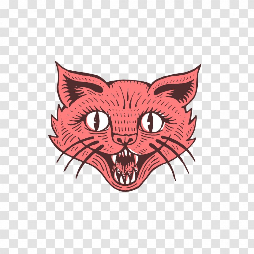 Whiskers Cat Cartoon - Frame - Beak Transparent PNG