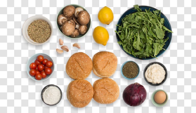 Falafel Veggie Burger Hamburger Recipe Spice - Mushroom Transparent PNG