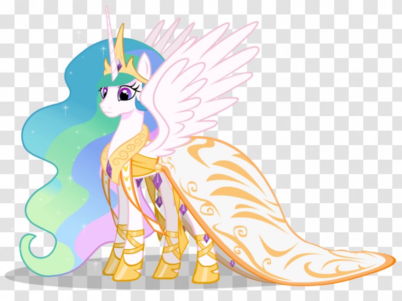 Princess Celestia Pony Luna Rarity Rainbow Dash - Fictional Character - Dress Transparent PNG