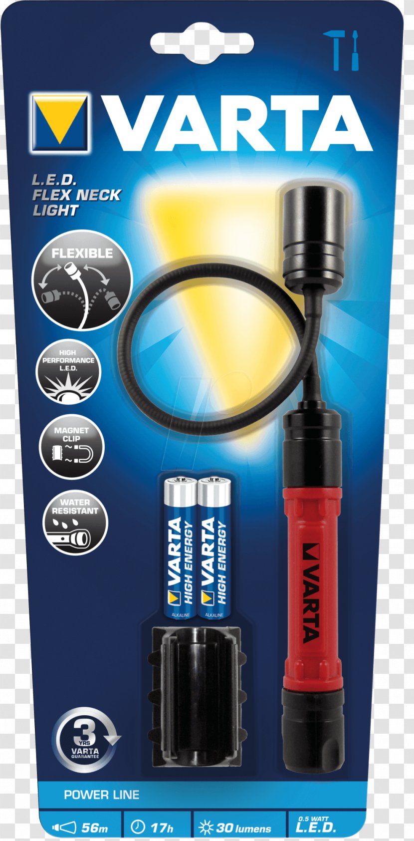 Flashlight VARTA Battery Light-emitting Diode - Led Lamp - Light Transparent PNG