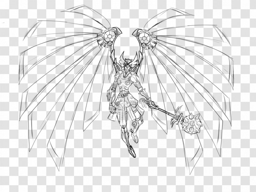 Drawing Visual Arts Black And White Sketch - Flower - Hawkgirl Transparent PNG