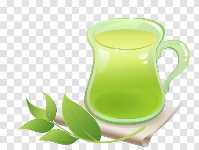Green Tea Hibiscus Stock Photography Clip Art - Teacup - Fresh Transparent PNG
