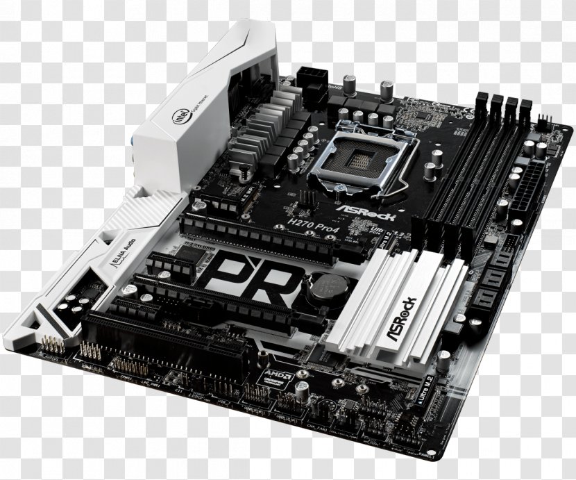 Intel ASRock H270 Pro4 LGA 1151 Motherboard ATX - Electronic Component Transparent PNG