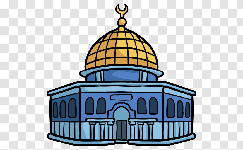 Dome Of The Rock Temple Mount Chain Clip Art - Building Transparent PNG
