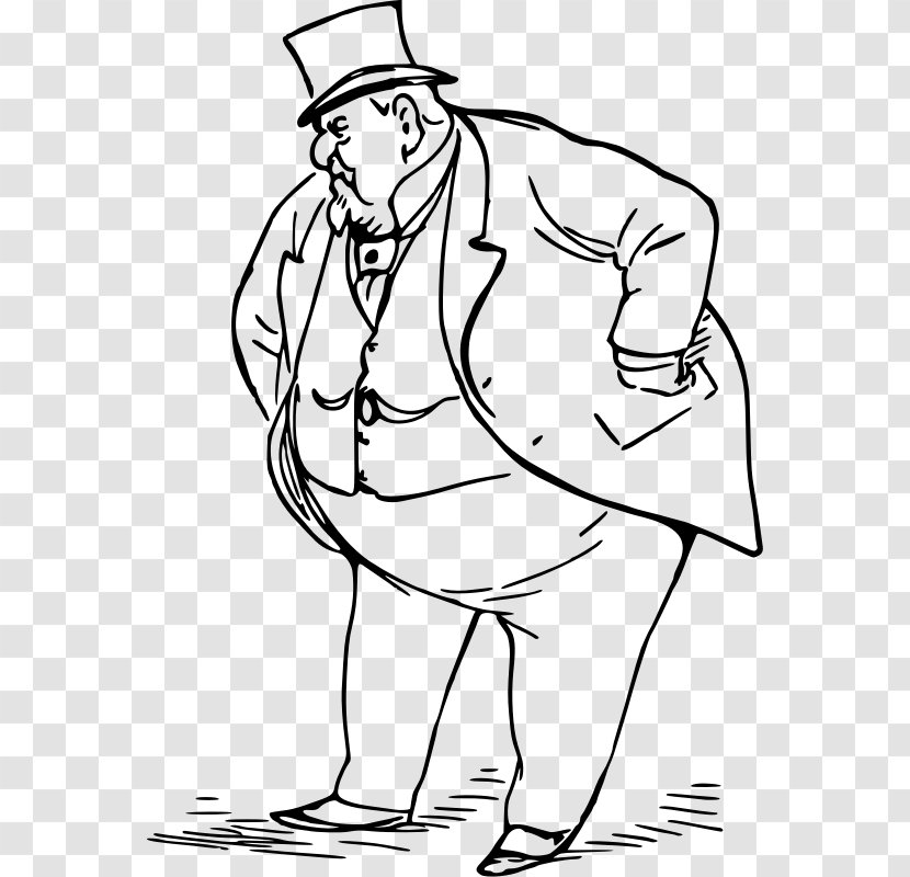 Coloring Book Line Art Clip - Shoe - Fat Man Transparent PNG