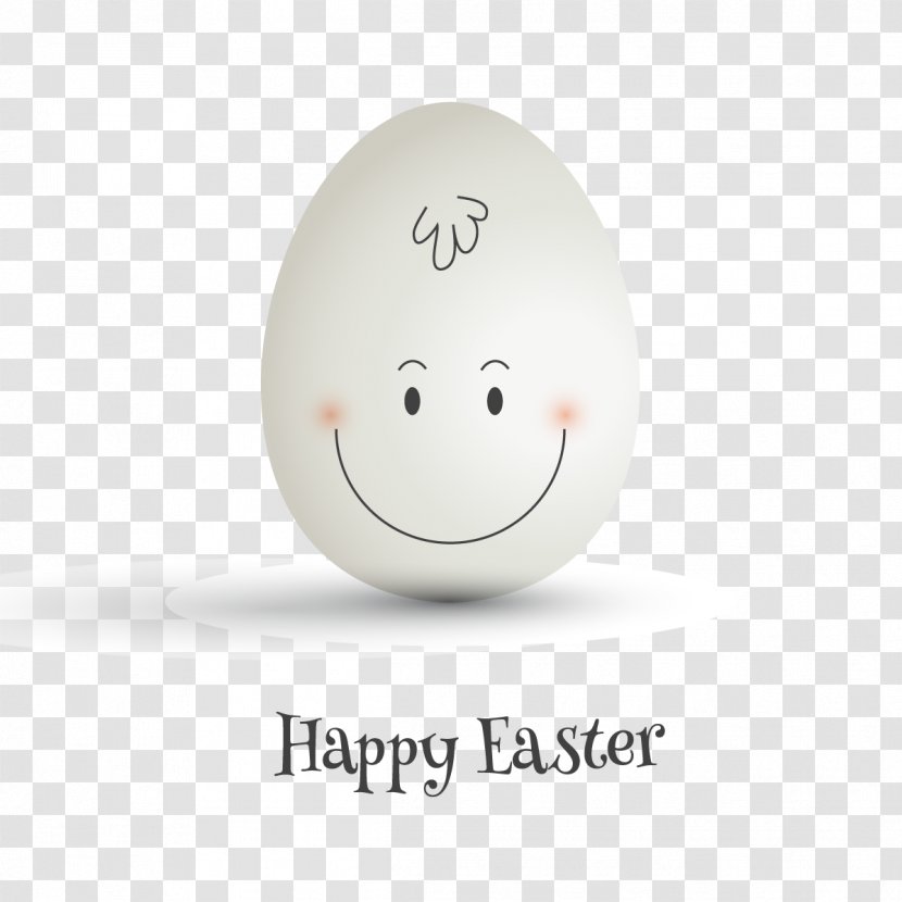 Easter Bunny Smile Egg - Vector Transparent PNG