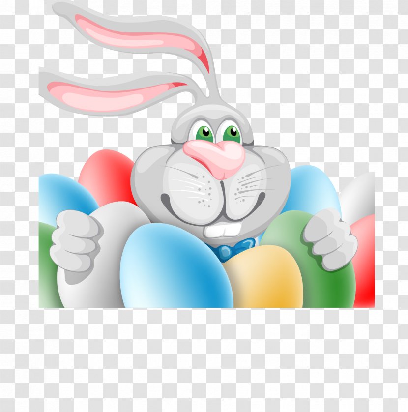 Easter Bunny Rabbit Egg Illustration - Humour - Cartoon Transparent PNG