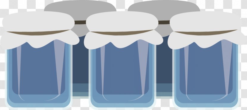 Honey Jar Canning - Mason - Blue Vector Material Transparent PNG