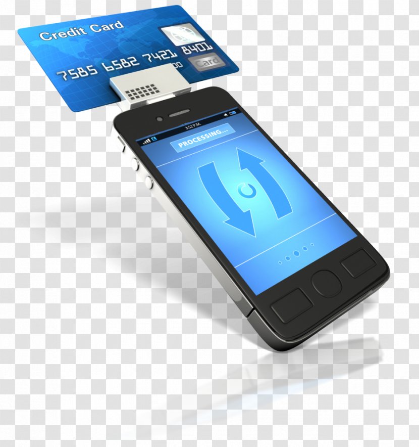 Credit Card Reader Payment Clip Art - Portable Communications Device Transparent PNG