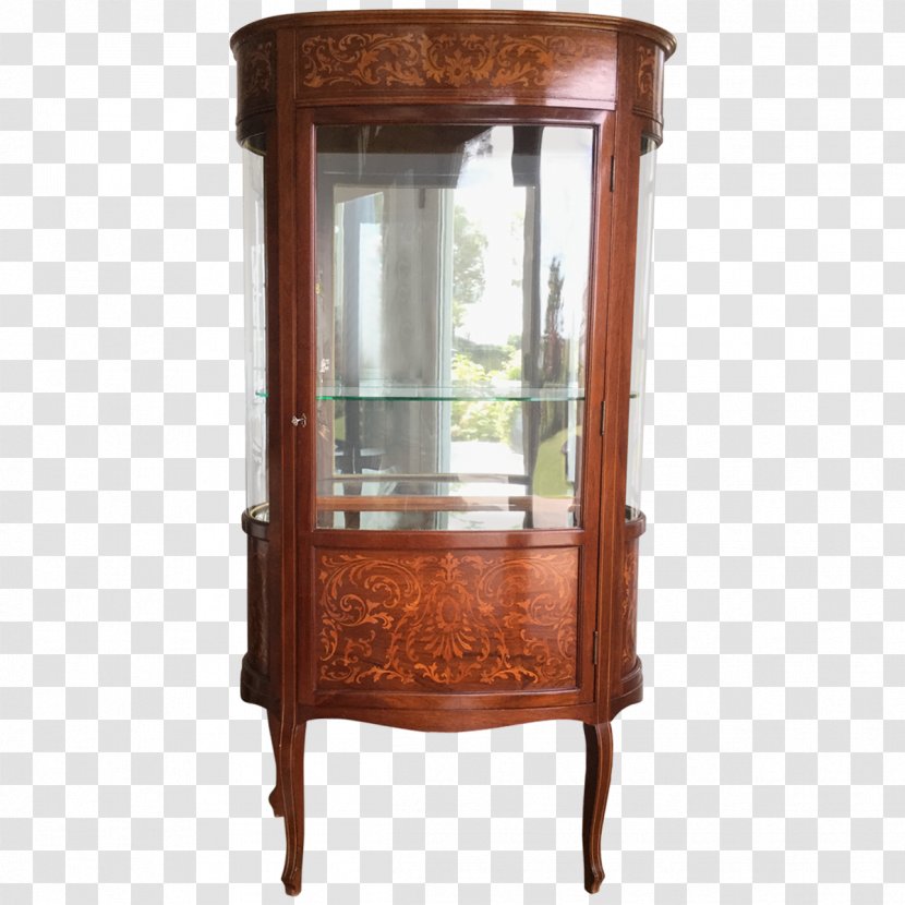 Display Case Furniture Curio Cabinet Antique Bookcase - Viyet - Mahogany Chair Transparent PNG