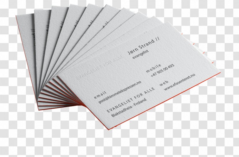 Paper Biglietto Printing Number Ticket - Visiting Card Mockup Transparent PNG