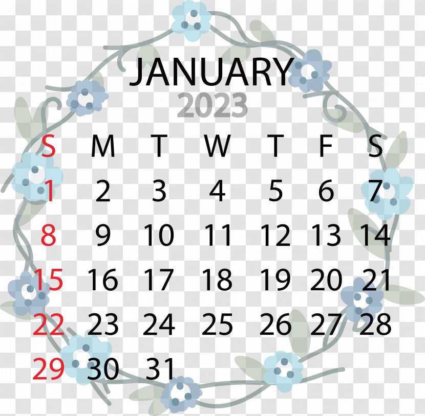 Calendar 2022 January Month Calendar Transparent PNG
