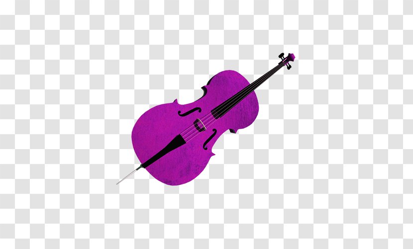 Cello Violin Family Musical Styles - Frame - Purple Transparent PNG