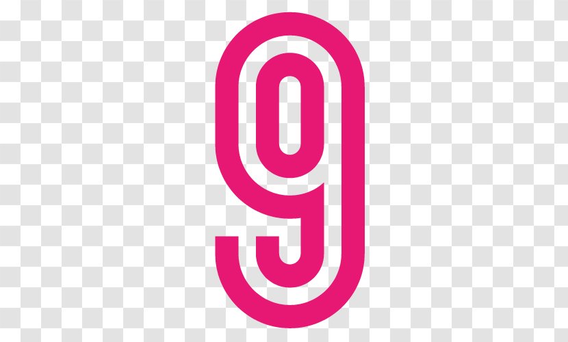 Number Arabic Numerals Line - Pink - 9 Transparent PNG