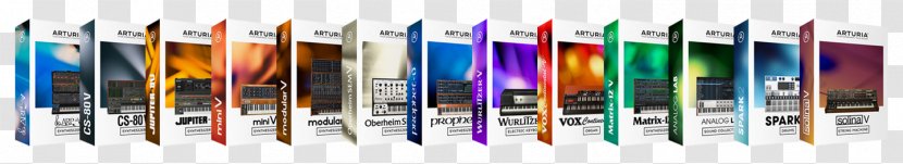 Arturia V-Collection 4 Sound Synthesizers Virtual Studio Technology Kontakt - Silhouette - Pack Collection Transparent PNG