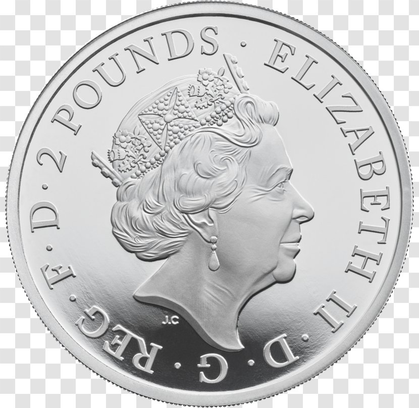 Royal Mint Fifty Pence Proof Coinage Piedfort - United Kingdom - Coin Transparent PNG