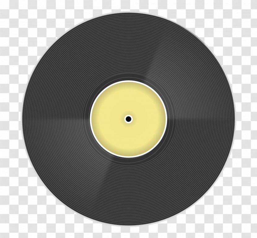 Circle Compact Disc Angle Yellow - Vinyl Record Cliparts Transparent PNG