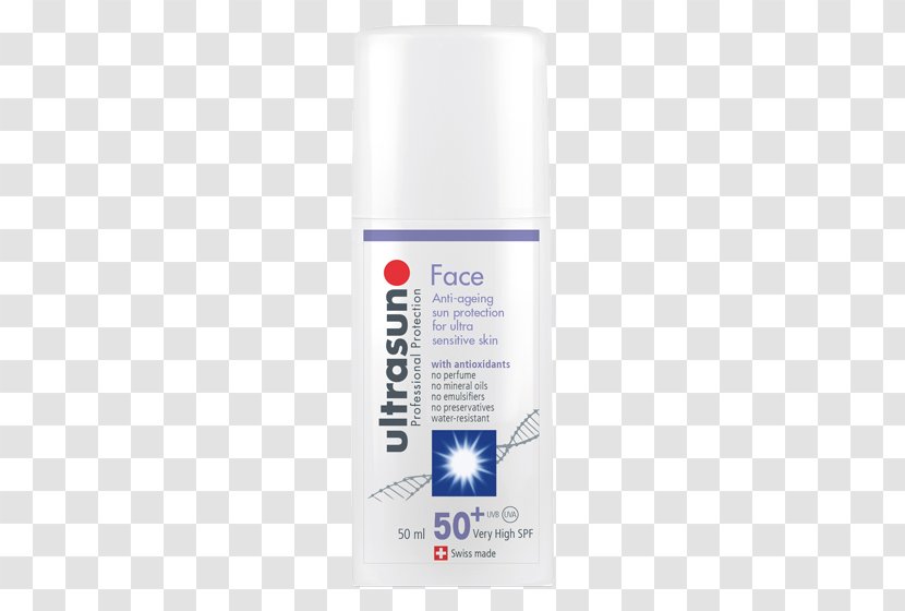 Sunscreen Lotion Ultrasun SPF Face High SPF30 Anti-Ageing Formula 100ml Skin - Spf - Protect Transparent PNG