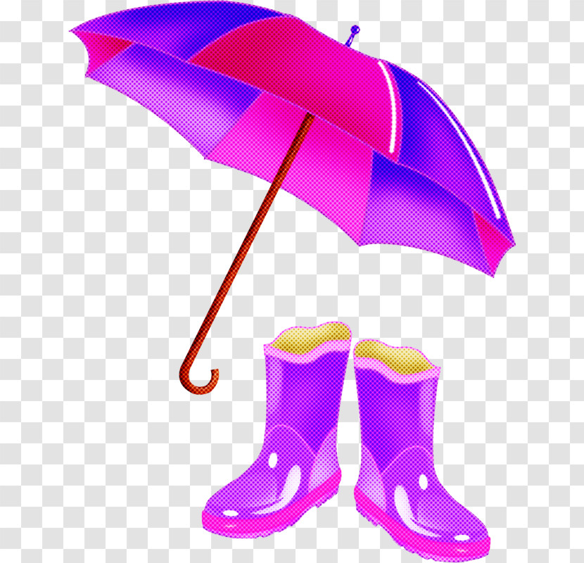 Violet Purple Footwear Costume Accessory Umbrella Transparent PNG