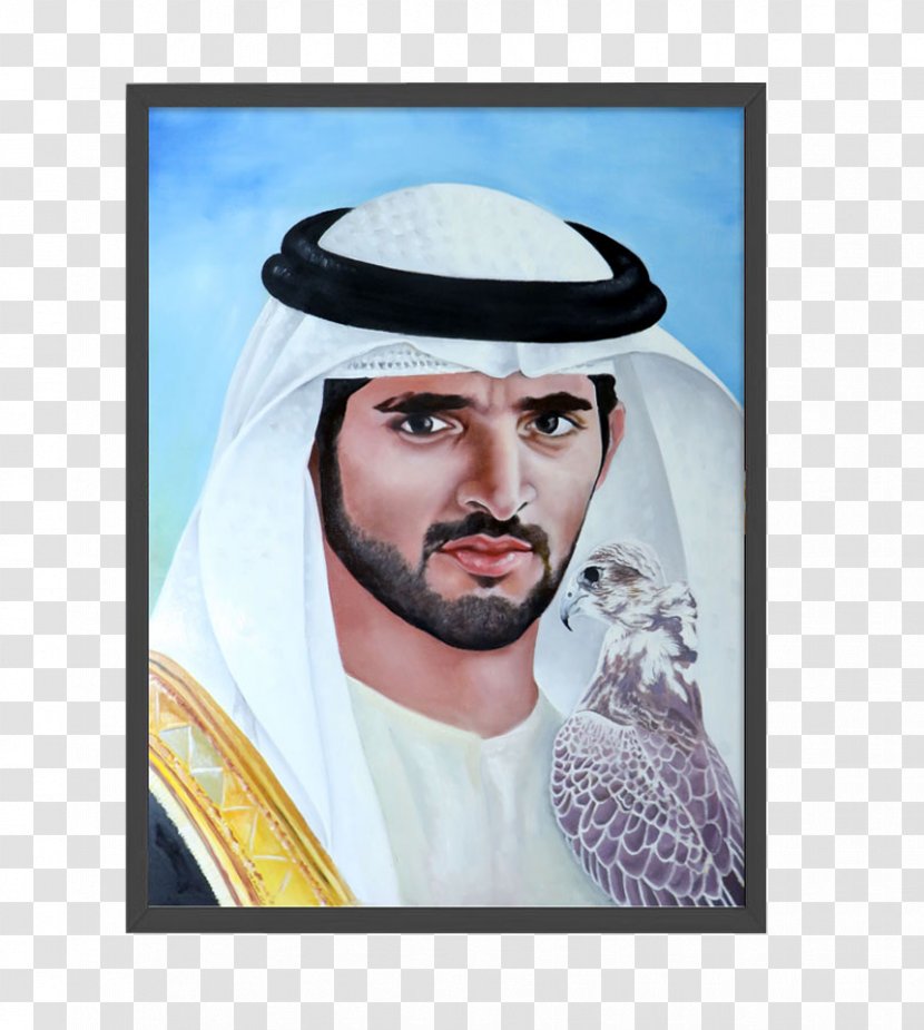 Khalifa Bin Zayed Al Nahyan Portrait Oil Painting Online Art Gallery - Headgear - Mohammed Transparent PNG