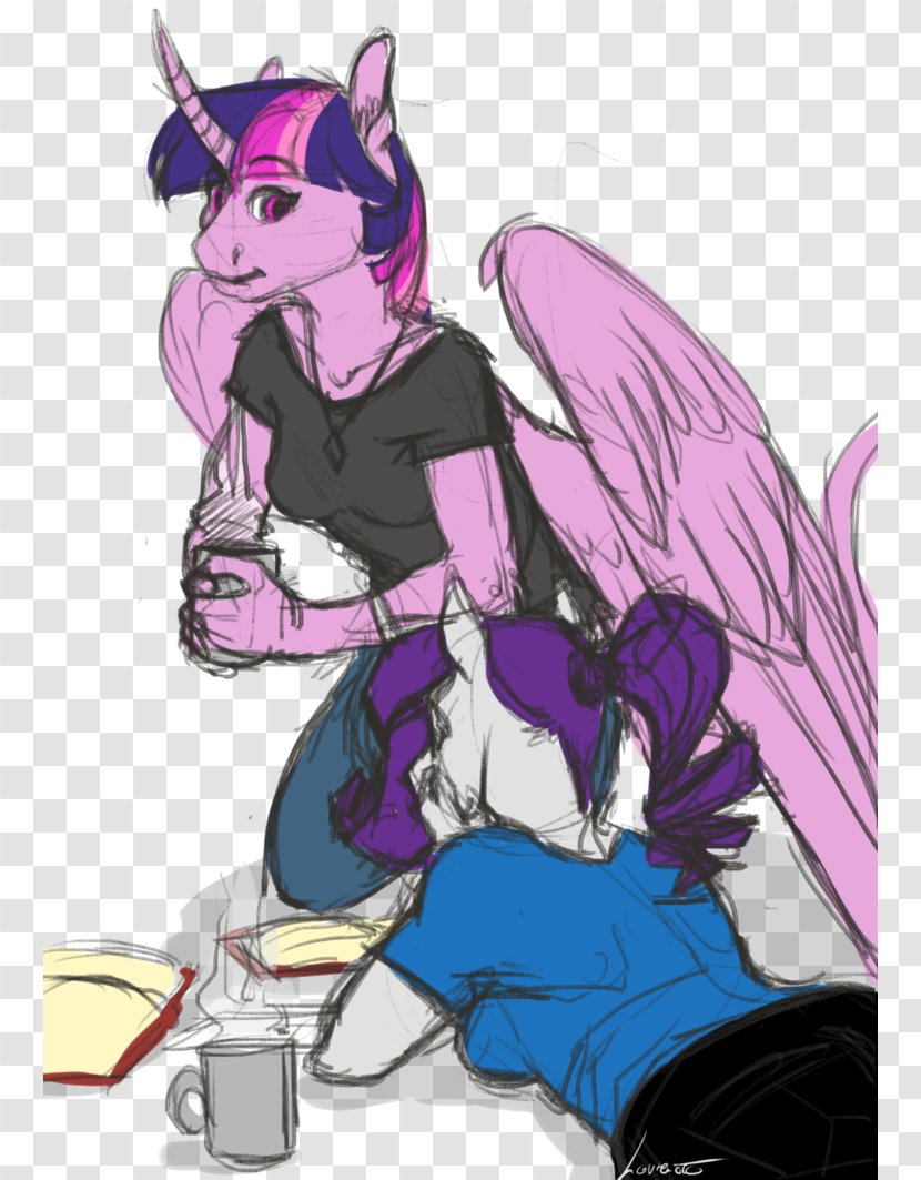 Pony Twilight Sparkle Artist Rarity - Watercolor - Discussion Time Transparent PNG