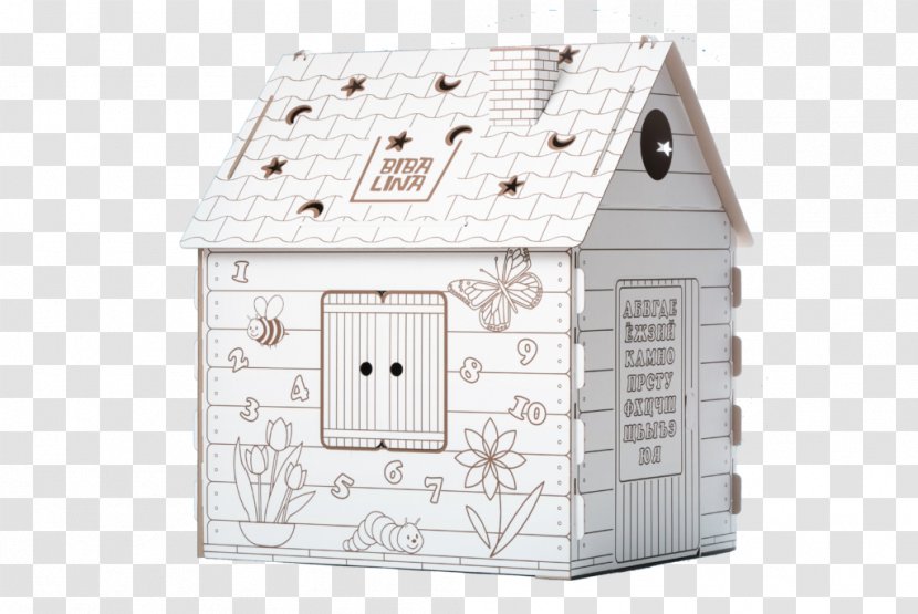 Biba Lina Cardboard Coloring Book Paper Price - Shed - Discovery Playhouse Transparent PNG