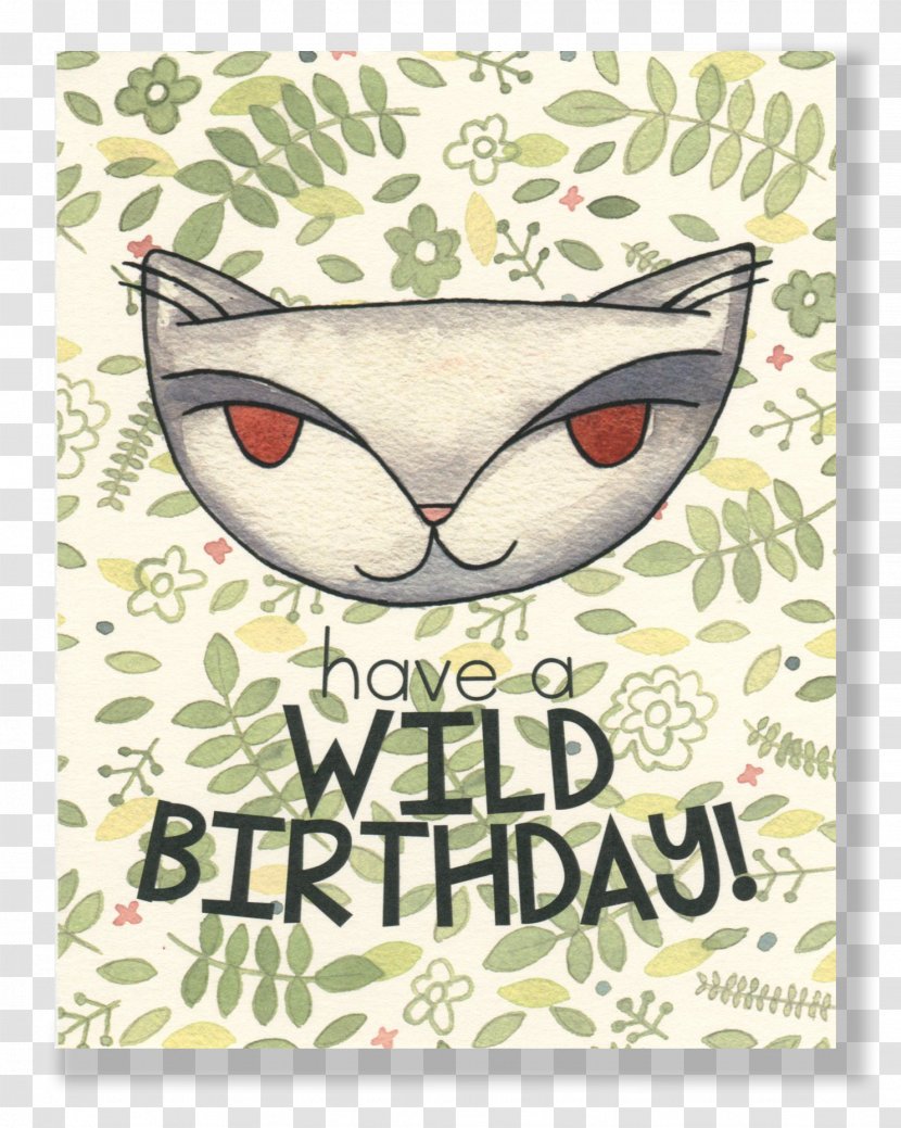 Whiskers Jungle Cat Greeting & Note Cards Wish Transparent PNG